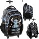 Stitch Blue DS25GG-997 Wheeled School Backpack for Easy Transport