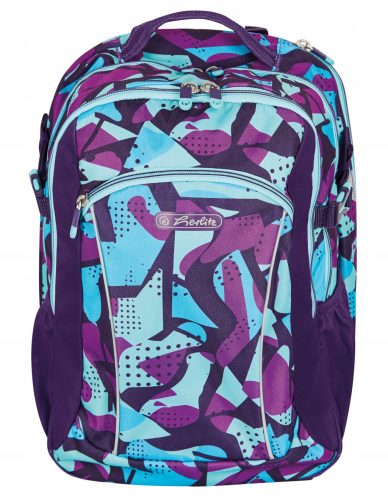 Herlitz Ultimate Camo Purple Youth School Backpack for Girls