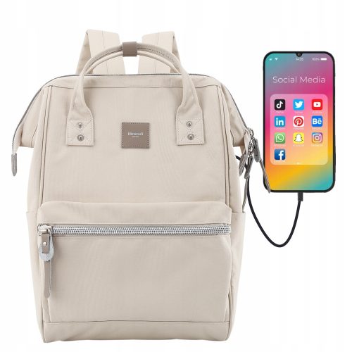 Himawari Urban Chic Women's Laptop Backpack with USB Port
