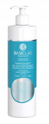 BasicLab Moisturizing Cleansing Gel for Dry and Sensitive Skin, 300ml