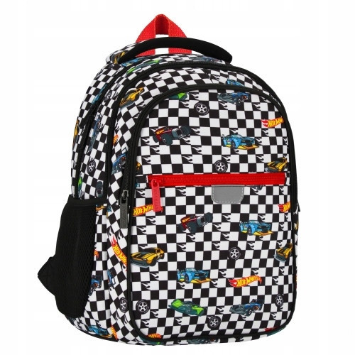 Hot Wheels STARPAK School Backpack with Reflective Safety Features