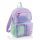 Stylish Miquelrius Four-Compartment Backpack - Purple 17L for School & Daily Use