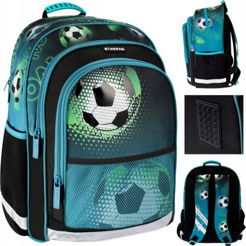 Chameleon Soccer-Themed School Backpack by Starpak, Durable and Water-Resistant