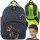 Lightweight Multi-Compartment 22L Bambino Premium Gamer School Backpack with Reflective Elements