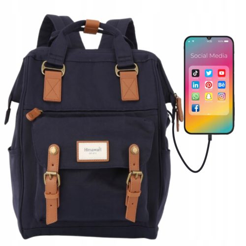 Himawari Stylish Women's Backpack with Laptop Compartment and USB Port