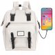 Himawari Fashionable Women's Backpack for School, College & Work, Fits A4, USB Port, Waterproof