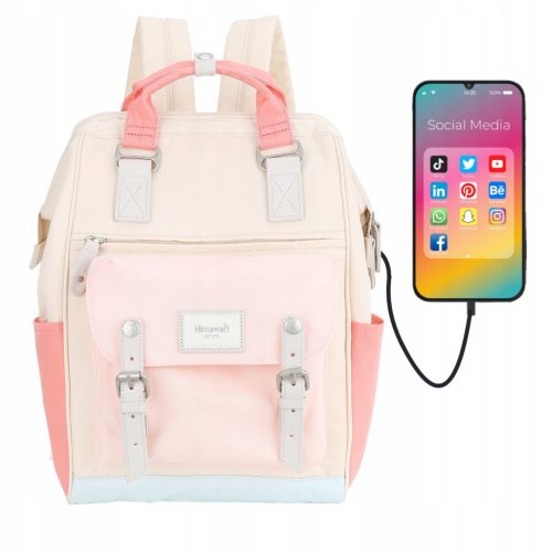 Himawari Chic Women's Backpack with USB Port and Laptop Compartment