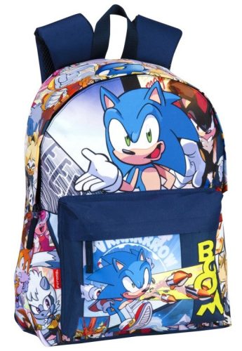 Sonic the Hedgehog Perona Multicolor Multi-Compartment School Backpack 43cm
