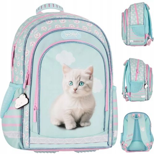 Durable Kids' Starpak Cuties Kitty School Backpack with Reflective Strips