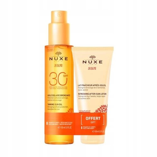 NUXE Sun Tanning Oil SPF 30 Plus After Sun Balm - Luxurious Sun Protection & Care