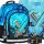 Starpak Pixel Blue 3-Piece School Set: Backpack, Shoe Bag, & Pencil Case