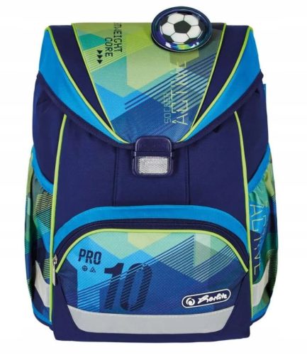 Herlitz Ultralight Green Goal Lightweight Backpack, 15L