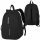 Hi-Tec Hilo Sporty Everyday Backpack for School and City Life, 18L - Black