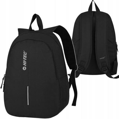 Hi-Tec Hilo Sporty Everyday Backpack for School and City Life, 18L - Black