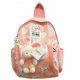 Charming Pink Backpack with Plush Bunny Design, Adjustable Straps, and Multiple Compartments