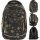 Stylish Black School Backpack with Golden Stars for Girls - 26L