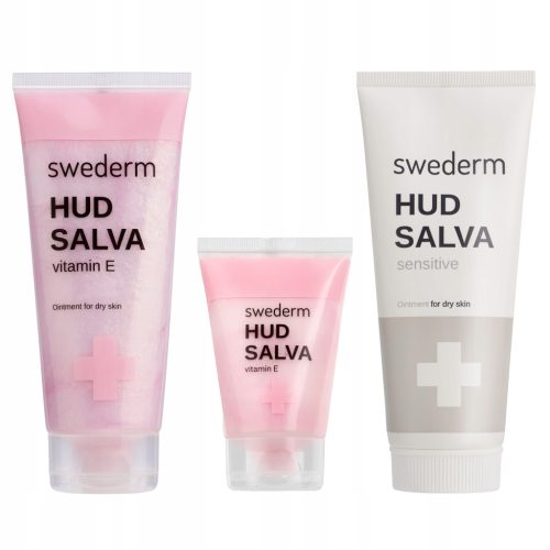 Swederm Hudsalva Vitamin E & Sensitive Skin Care Set (150ml Total +100ml)