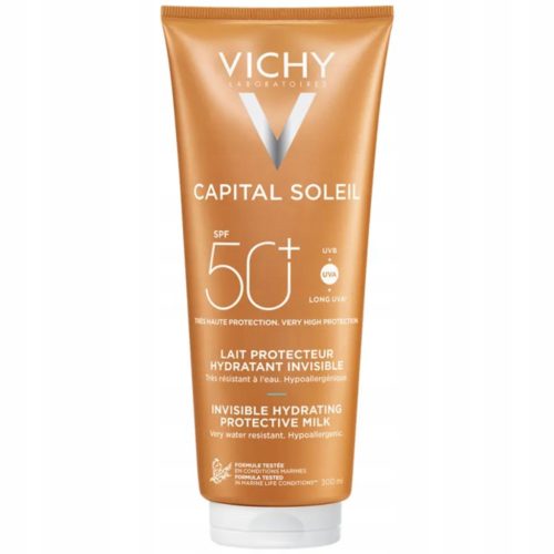 Vichy Capital Soleil SPF 50+ Protective Moisturizing Milk for Face and Body, 300ml