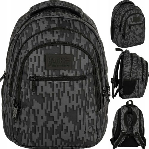 Youth's BackUP School Backpack Black 3D Labyrinth for Boys