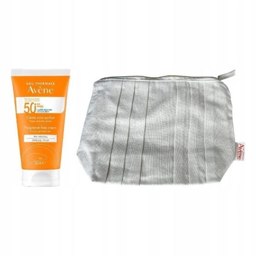 Avene Sun High Protection Sunscreen Set SPF50+ 50ml with Eco Cosmetic Bag