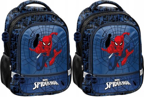 Set of 2 Spider-Man Dual-Compartment School Backpacks, 38x28x15cm