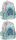 2-Pack Paso Disney Stitch School Backpacks, Dual Compartment, Teal