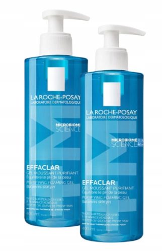 La Roche-Posay Effaclar Purifying Gel Duo Pack for Oily Skin - 2 x 400ml