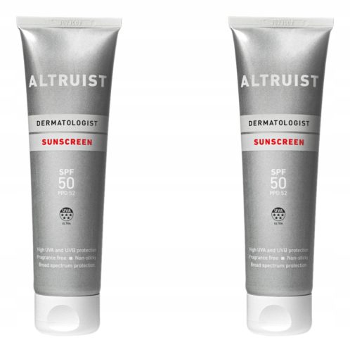Altruist Dermatologist Sunscreen SPF 50 - Twin Pack of 100ml Protective Creams
