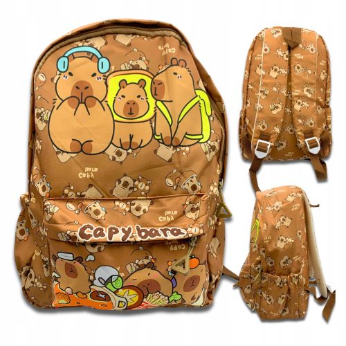 Cute Capybara Backpack for School, Travel and Everyday Use