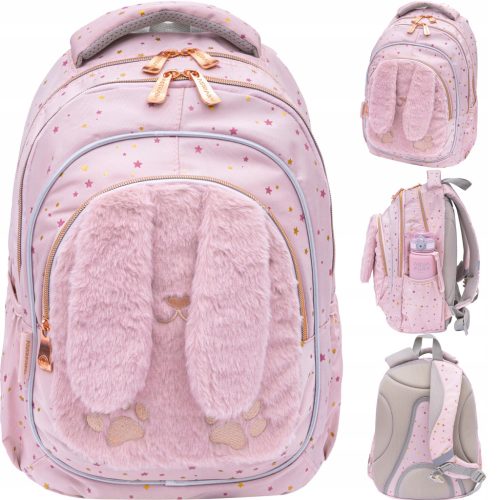 Fluffy Bunny AstraBag School Backpack for Girls, Grades 1-3