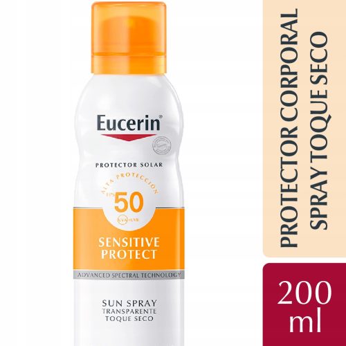 Eucerin Sensitive Protect SPF 50 Spray: Advanced Dry Touch Sunscreen, Water-Resistant, Ideal for Sensitive Skin