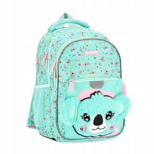 Koala Plush School Backpack with Multiple Compartments and Reflective Safety Features