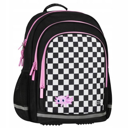 Durable Ergonomic Backpack with Reflective Strips and Multiple Compartments