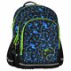 Durable, Ergonomic School Backpack with Reflective Strips and Gamepad Graphics