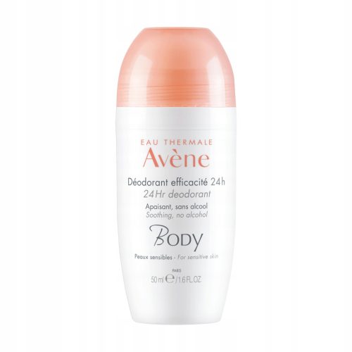 Avene Eau Thermale Body Soothing Deodorant, 24h Protection, 50 ml