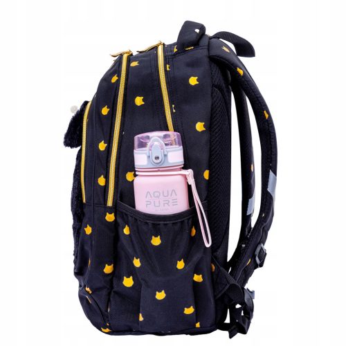 ASTRABAG FLUFFY KITTY BLACK AB330 - Stylish Black Backpack for Kids