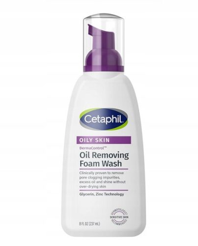 Cetaphil DermaControl Oil Removing Foam Wash 237ml - Zinc and Glycerin Formula