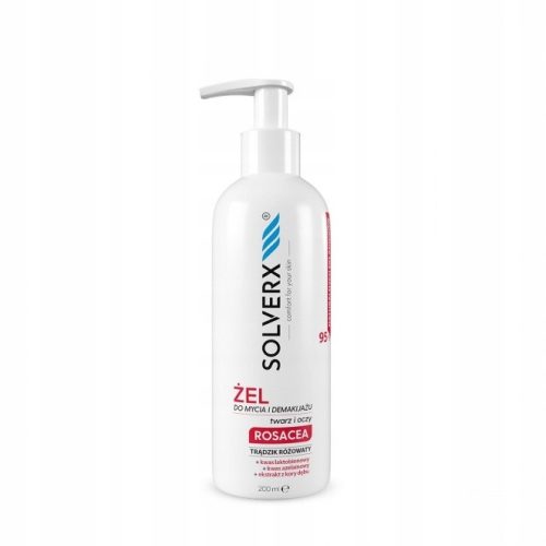 Solverx Rosacea Facial and Eye Cleansing and Makeup Removal Gel