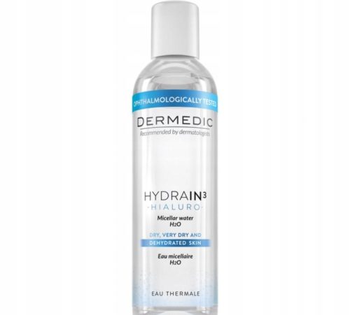 Dermedic Hydrain3 Hialuro Micellar Water 200 ml - Gentle and Refreshing Cleanser
