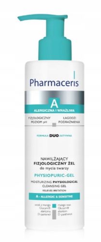 Pharmaceris A Physiopuric-Gel Moisturizing Face & Eye Cleanser, 190ml