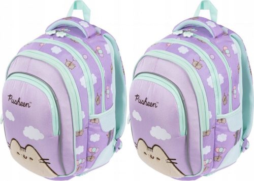 Pusheen Violet 4-Compartment School Backpack, 22L Capacity