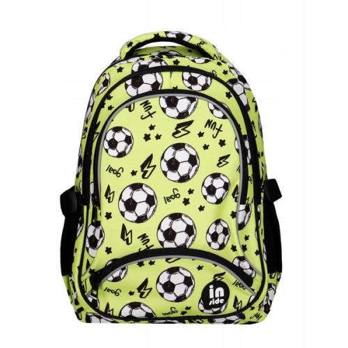 Incood 16" Green Soccer-Themed Backpack for Young Students