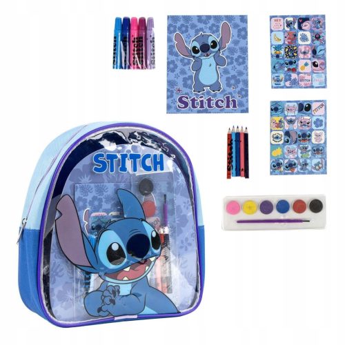 Disney Stitch Coloring Backpack with Markers - Creative Fun Gift for Kids