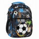 Youth School Backpack with Football Blue Design for Boys