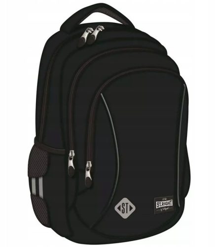 Vintage St. Black 17" Triple Compartment Backpack
