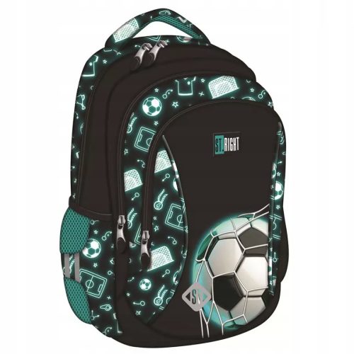 Multi-Compartment Neon Football Backpack by St. Right St. Majewski