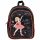 Compact Preschool Backpack with Ballerina Design in Black
