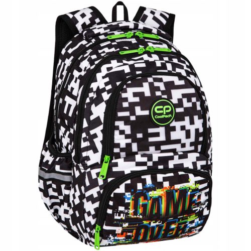 Coolpack Spiner Termic Youth School Backpack for Boys - Game Over Chessboard Design