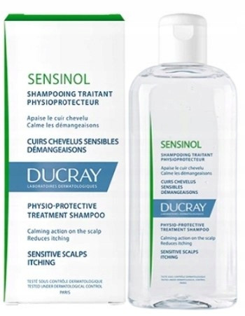 Ducray Sensinol 400 ml Shampoo for Scalp Itch Relief and Sensitive Skin Care