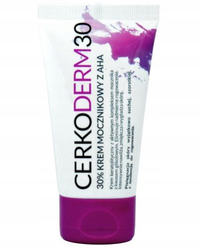 Cerkoderm 30 Cream with 30% Urea + AHA for Intensive Moisturization and Smooth Skin, 50ml
